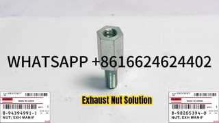 HITACHI ZX330 ZX350 ZX500 8-94394991-1 8-98205394-0 ISUZU 6HK1 AUSPUFFVERTEILERMUTTER 0-911 Ersatzteil