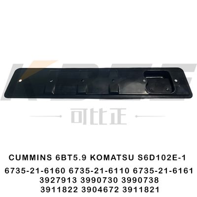 6735-21-6160 KOMATSU S6D102E-1 ENGINE COVER,PUSH ROD FOR CUMMINS 6BT5.9 ENGINE 3927913 3990730 3990738 3911822 3904672 R170-3 R200-3 R180-3 R250-3 PC200-6 PC220-6 WA270-3 WA320-3