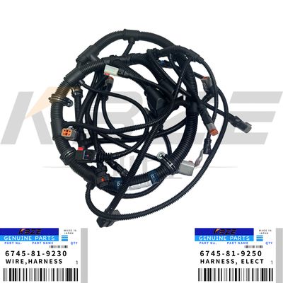 KBZE 6745-81-9230 6745-81-9250 KOMATSU SAA6D114E-3 ENGINE WIIRNG HARNESS FOR PC300-8 PC350-8