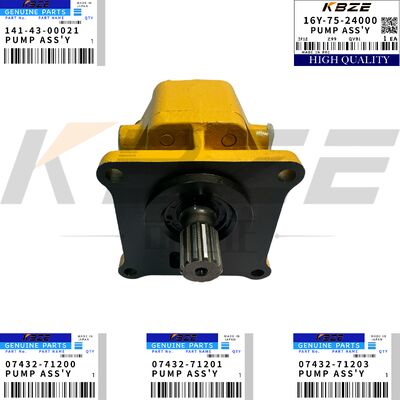 KOMATSU 07432-71200 141-43-00021 16Y-75-24000 GEAR PUMP FOR D54A D75A D80A D85A D95S SD16