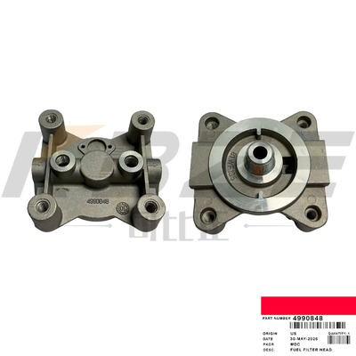 SANY SY215 HYUNDAI R215 4990848 EXCAVATOR FUEL FILTER BASE FOR CUMMIN S 6BT ENGINE