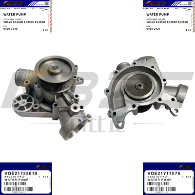 KBZE 21733610 VOL-VO D8K ENGINE DEUTZ TCD2013 WATER PUMP FOR EC250D EC300D EC350D G900B L110 L120