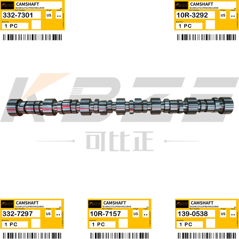 KBZE 332-7297 139-0538 CAT 3406E C15 C18 ENGINE 10R-7157 332-7301 10R3292 CAMSHAFT FOR 651B 657E 772