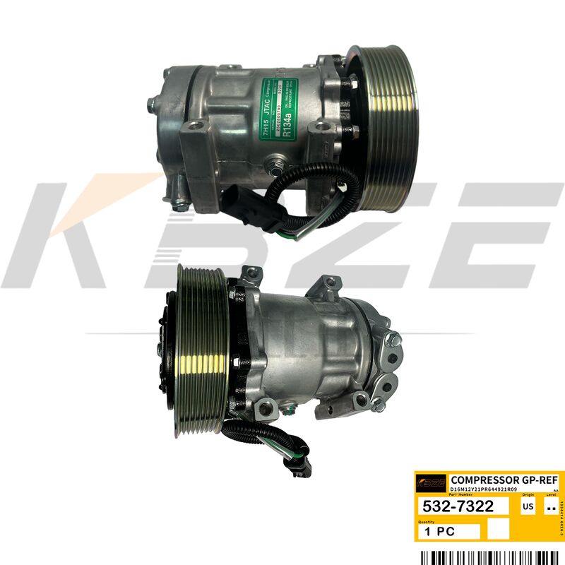 KBZE 532-7322 5327322 AC COMPRESSOR FITS CAT E336E E340 E349E E374F E390 EXCAVATOR