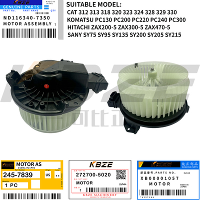 272700-5220 XB00001057 CAT KOMATSU SANY HITACHI EXKAVATOR AIRCOND BLOWER MOTOR für E320D PC-8 ZAX200-5G SY75 SY135 SY215C