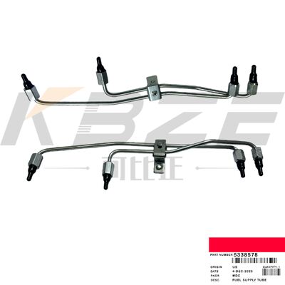 KBZE BRAND 5338578 KRAFTSTOFFVERSORGUNGSROHR PASST CUM MIN ISL9.5 QSL9.3 QSC8.3 MOTORBAGGER